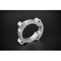 Torque Solution Throttle Body Spacer (Silver): Hyundai Genesis Coupe 2.0T 2010-2012