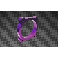 Torque Solution Throttle Body Spacer (Purple): Hyundai Genesis V6 3.8L 2013+