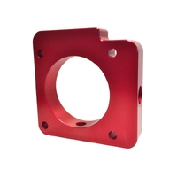 Torque Solution Throttle Body Spacer (Red) Subaru WRX 2006-2014 / STI 2004-2015