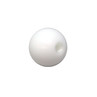 Torque Solution Delrin 50mm Round White Shift Knob: Universal 10x1.25