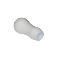 Torque Solution Delrin Tear Drop Tall Shift Knob (White): Universal 10x1.25