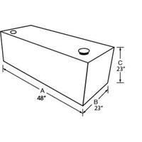 Tradesman Steel Rectangular Liquid Storage Tank (Full Size) - Black