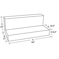 Tradesman Aluminum Rectangular Liquid Storage Tank (60-100 Storage) - Brite