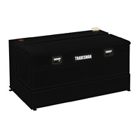 Tradesman Aluminum L-Shape Liquid Storage Tank Combo (48in. / 100 Gallon Capacity) - Black