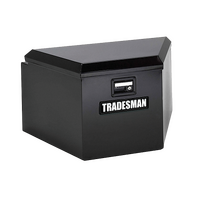 Tradesman Steel Trailer Tongue Storage Box (21in.) - Black