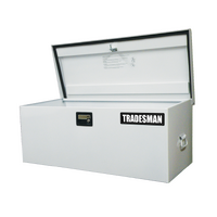 Tradesman Steel Job Site Box/Chest (Light Duty/Large) (42.75in.) - White