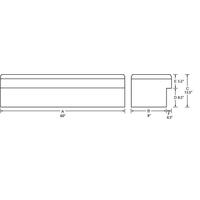 Tradesman Aluminum Side Bin Truck Tool Box w/Push Button (60in.) - Brite