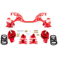 UMI Performance 82-92 GM F-Body LSX Engine Tubular K-Member w/ Weight Jack Kit (850lb.) - Red