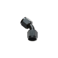 Vibrant -16AN X -16AN Female Flare Swivel 45 Deg Fitting (AN To AN) -Anodized Black Only