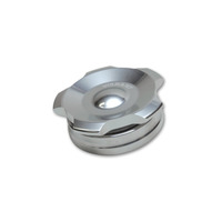 Vibrant 2.75in OD Aluminum Weld Bungs w/ Polished Aluminum Threaded Cap (incl. O-Ring)