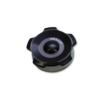 Vibrant 2.75in OD Aluminum Weld Bungs w/ Anodized Black Aluminum Threaded Cap (incl. O-Ring)