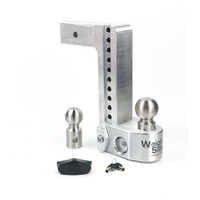 Weigh Safe 10in Drop Hitch w/Built-in Scale & 2.5in Shank (10K/18.5K GTWR) - Aluminum (50mm)