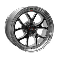 Weld S76 17x5 / 5x4.5 BP / 2.2in. BS Black Wheel (High Pad) - Non-Beadlock