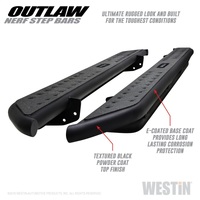 Westin 15-20 Ford F-150 SuperCab / 17-20 F-250/350 SuperCab Outlaw Nerf Step Bars - Textured Black