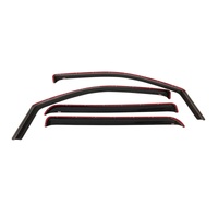 Westin 2004-2012 Chevy/GMC/Isuzu Colorado/Canyon Crew Cab Wade In-Channel Wind Deflector 4pc - Smoke