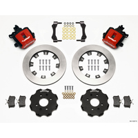 Wilwood Combination Parking Brake Rear Kit 12.19in Red Civic / Integra Disc 2.39 Hub Offset