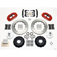 Wilwood Narrow Superlite 6R Front Hub Kit 14.00in Red 70-78 Camaro