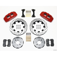 Wilwood Dynapro 6 Front Hat Kit 12.19in Drilled Red 94-01 Honda/Acura w/262mm Disc