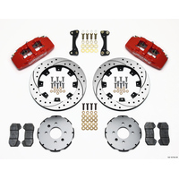 Wilwood Dynapro 6 Front Hat Kit 12.19in Drilled Red 90-99 Civic w/240 mm Disc