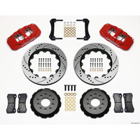 Wilwood AERO6 Front Hat Kit 14.00 Drilled Red 2005-2014 Mustang