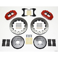 Wilwood Narrow Superlite 6R Front Hat Kit 13.06in Drill Red Nissan 370Z/Fiti G37