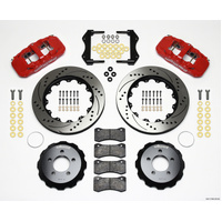 Wilwood AERO6 Front Hat Kit 14.25 Drilled Red 2006-10 Magnum/Challngr/Chrgr/300C