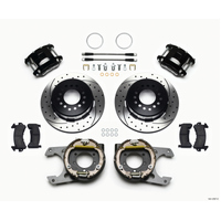 Wilwood D154 P/S Park Brake Kit Drilled Jeep Dana 35 2.56 Off 5-lug w/ lines