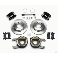 Wilwood D154 P/S Park Brake Kit Jeep Dana 35 2.56 Off 5-lug w/ lines