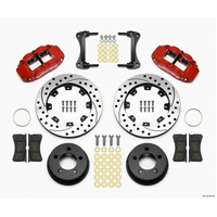 Wilwood Narrow Superlite 4R Front Kit 12.19in Drilled Red 87-89 Jeep YJ