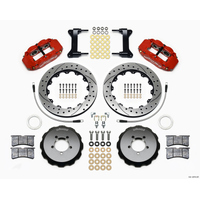 Wilwood Narrow Superlite 6R Front Hat Kit 12.88in Drill Red 2012-Up Toyota / Scion FRS w/ Lines