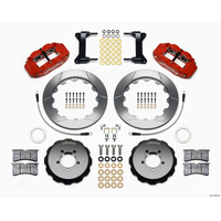 Wilwood Narrow Superlite 6R Front Hat Kit 12.88in Red 2012-Up Toyota / Scion FRS w/ Lines