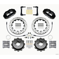 Wilwood Narrow Superlite 4R Rear Kit 12.88in Drilled 2008-2012 Subaru WRX w/Lines