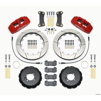 Wilwood Dynapro 6 Front Hat Kit 12.88in Red 2002-Up Mini Cooper w/ Lines