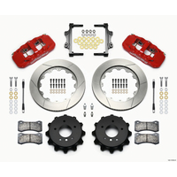 Wilwood AERO4 Rear Kit 14.00 Red 2007-2011 BMW E90 Series w/Lines