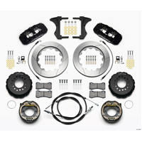 Wilwood AERO4 Rear Kit 14.00 2005-2014 Mustang w/ BMR Suspn. w/Lines