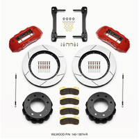 Wilwood TX6R Rear Kit 15.50in Red 2011-2015 GM Truck/SUV 2500