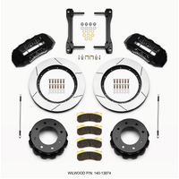 Wilwood TX6R Rear Kit 15.50in Black 2011-2015 GM Truck/SUV 2500