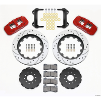 Wilwood AERO6 Front Hat Kit 15.00 Drilled Red 97-04 Corvette C5/Z06 05-13 C6