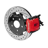 Wilwood 03-08 Audi A4 Caliper-Combination Parking Brake Rear 12.19 Rotor - Red