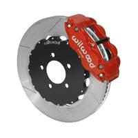 Wilwood 03-11 Crown Victoria Forged Narrow Superlite 6R Front Brake Kit w/ Slotted GT Rotor - Red