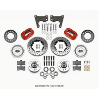 Wilwood Forged Dynalite Front Kit 11.00in Dril Red 65-72 CDP C Body -Drum