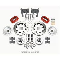 Wilwood Forged Dynalite Front Kit 12.19in Drill Red 65-72 CDP C Body -Drum