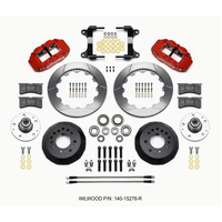 Wilwood Narrow Superlite 6R Front Hub Kit 12.88in Red 82-92 Camaro//Firebird