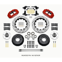 Wilwood Narrow Superlite 6R Front Hub Kit 14.00in Drill Red 82-92 Camaro//Firebird