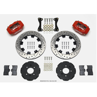 Wilwood Forged Dynalite Front Hat Kit 12.19in Drilled Red 94-01 Honda/Acura w/262mm Disc