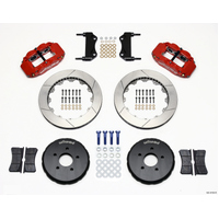 Wilwood Narrow Superlite 6R Front Hat Kit 13.06in Red Nissan 350Z/Fiti G35