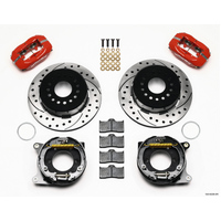 Wilwood Forged Dynalite P/S P-B Kit Drilled-Red 2005-2014 Mustang