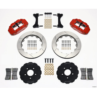 Wilwood Narrow Superlite 6R Front Hat Kit 13.06in Red Mitsubishi EVO VIII