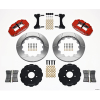 Wilwood Narrow Superlite 6R Front Hat Kit 14.00in Red Mitsubishi EVO VIII