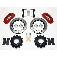 Wilwood TC6R Rear Kit 16.00in Drilled Red 1999-2010 GM H2 / 2500 4.63 Cntr